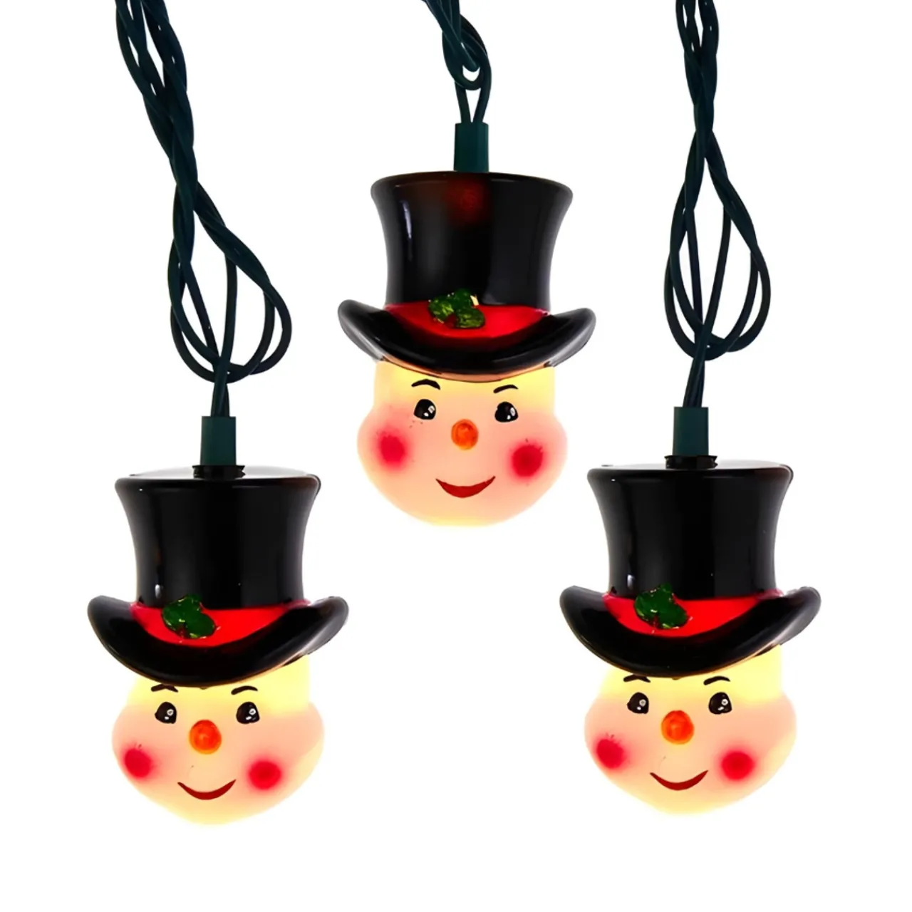 Cheerful Snowman Head Lights<Kurt Adler Hot
