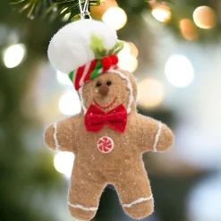 Chef Hat Gingerbread Man Ornament - Holiday Decor< Online