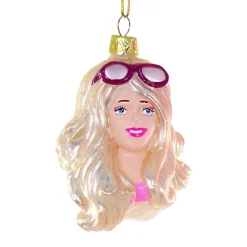 Chic Barbie Head Ornament with Sunglasses<Cody Foster & Co. Hot