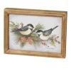 Chickadee On Holly And Pine Wall Decor< Fashion