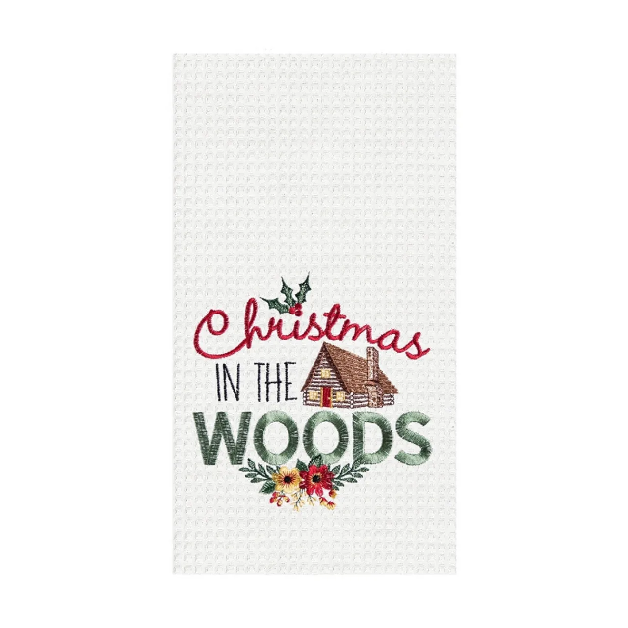 Christmas In The Woods Kitchen Towel< Hot