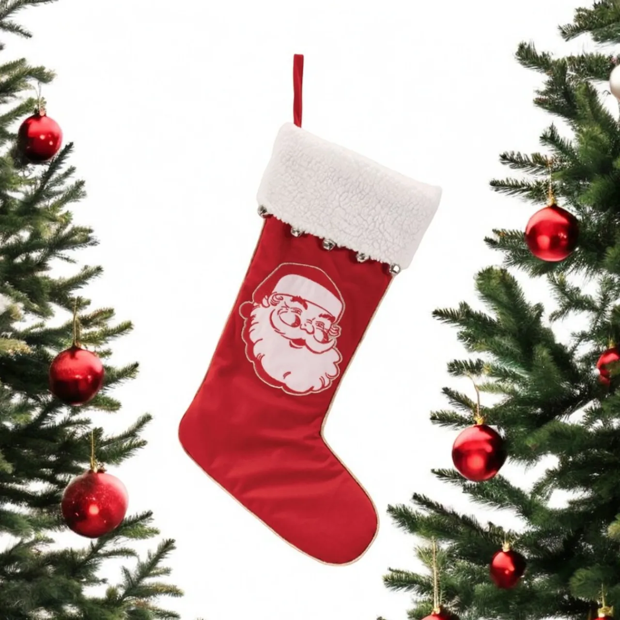 Christmas Red Santa Stocking< Best