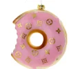 Cody Foster &amp; Co - Pink Fashion House Donut Blown Glass Ornament< Best