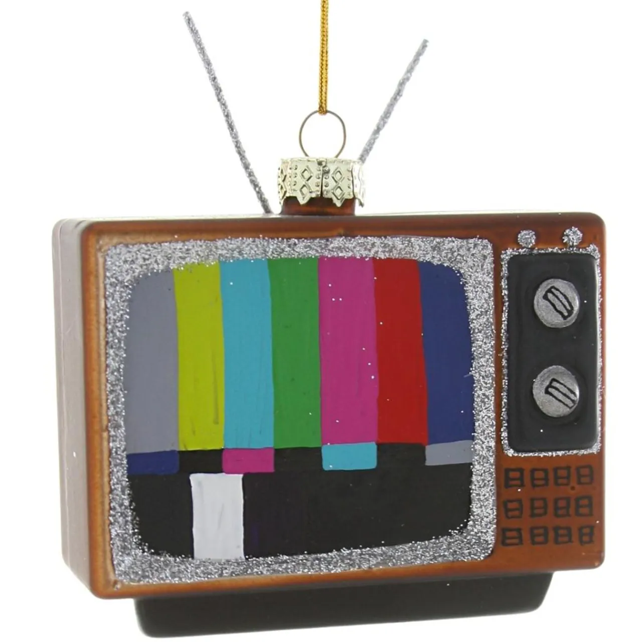 Cody Foster & Co - Vintage Television Blown Glass Ornament< Best