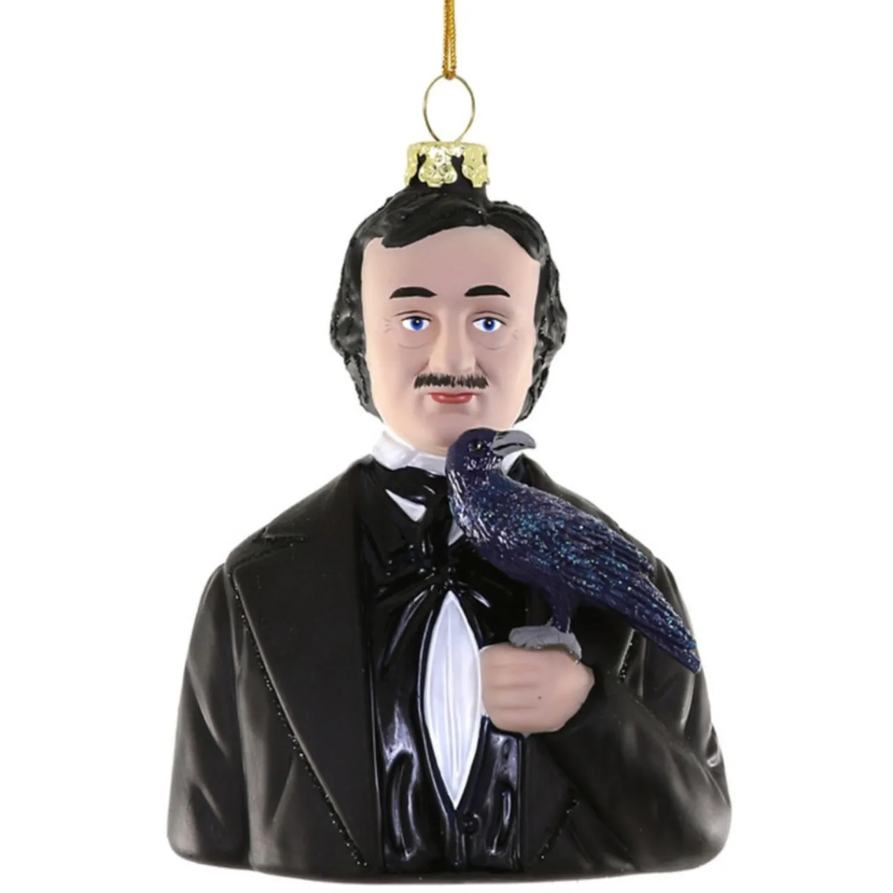 Cody Foster Edgar Allan Poe Glass Ornament< Sale