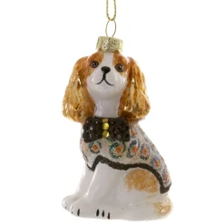 Cody Foster Glass Sophisticated Spaniel Ornament< Sale