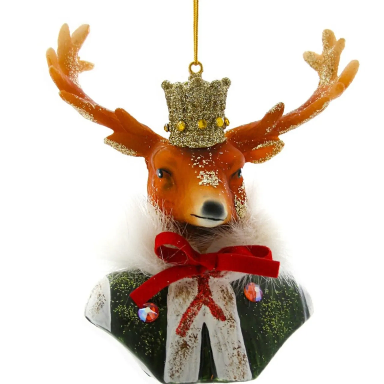 Cody Foster Glass Sovereign Stag Ornament< Discount