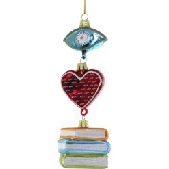 Cody Foster I Heart Books Ornament< Hot