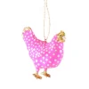 Cody Foster Paper Mache Hot Pink Merriment Hen Ornament< Best