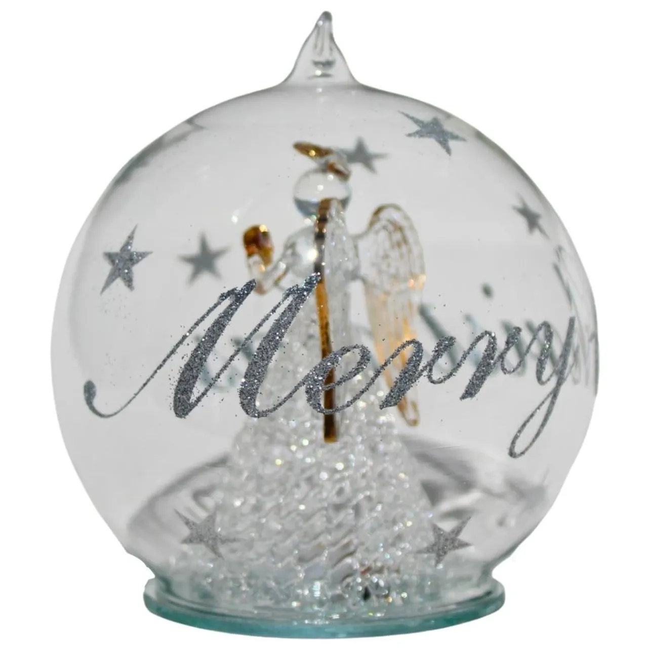 Color Changing LED Angel Praying Glass Globe< Best
