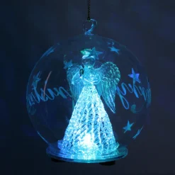 Color Changing LED Angel Praying Glass Globe< Best