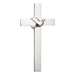 Confirmation Cross W/Dove - Silver< Sale