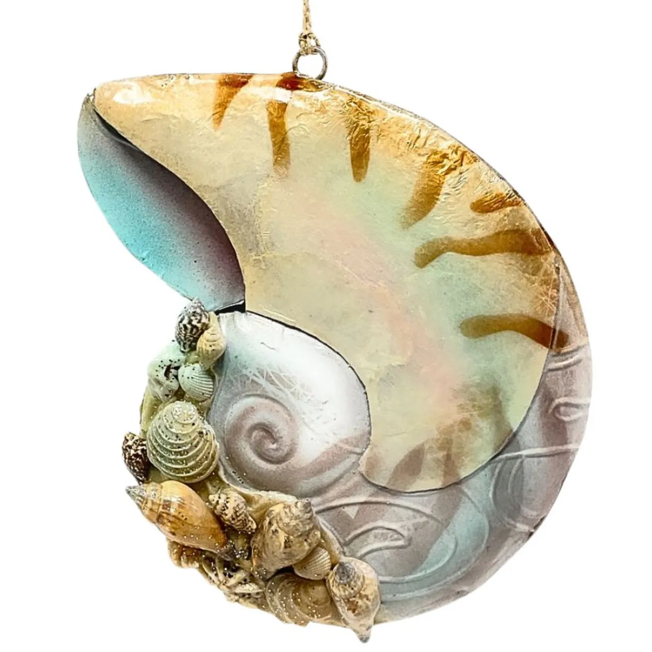 Coral Reef Snail Shell Ornament< Fashion