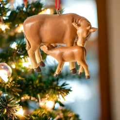 Cow and Calf Christmas Ornament< Fashion