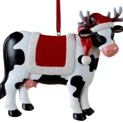 Cow In Santa Hat Ornament | The Christmas Loft<Kurt Adler Best