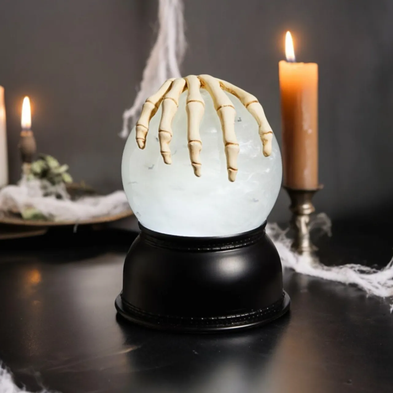 Creepy Bones Lited Swirling Bat Globe< Discount