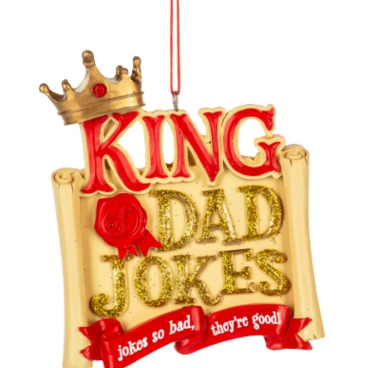 Dad Jokes Ornament - King of Dad Jokes< Sale