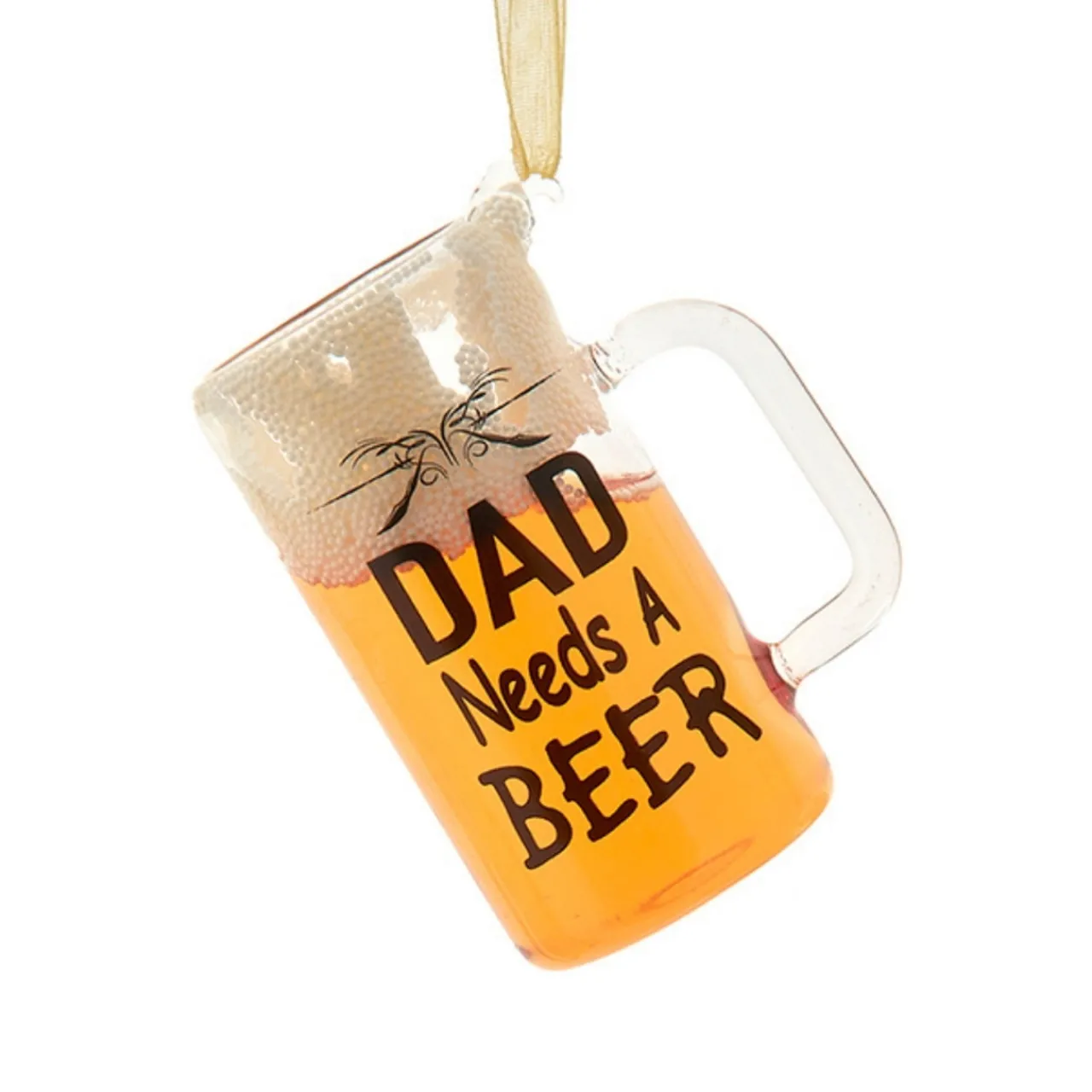 Dad Needs A Beer Ornament<Kurt Adler Hot