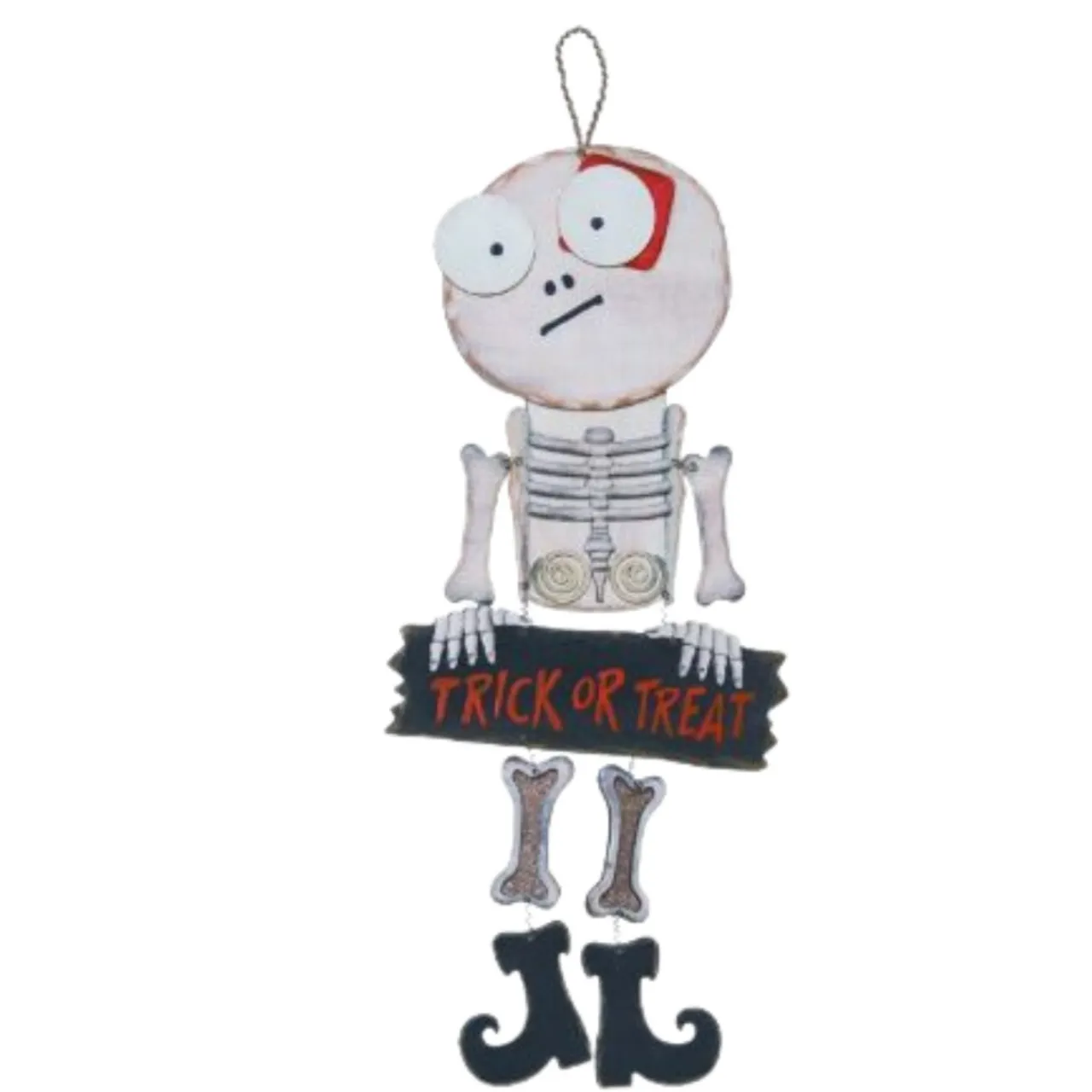 Dangling Spooky Skeleton Character Ornament< Clearance