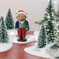 Dapper Bear With Blue Jacket Figurine< Online