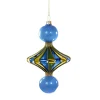 Dark Blue Merry & Bright Spindle Ornament<Cody Foster & Co. Hot
