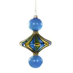 Dark Blue Merry & Bright Spindle Ornament<Cody Foster & Co. Hot