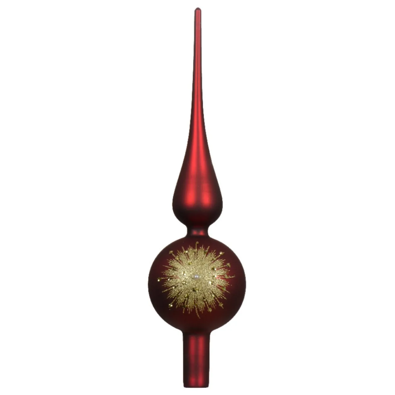 Dark Red Glass Finial Tree Topper< Online