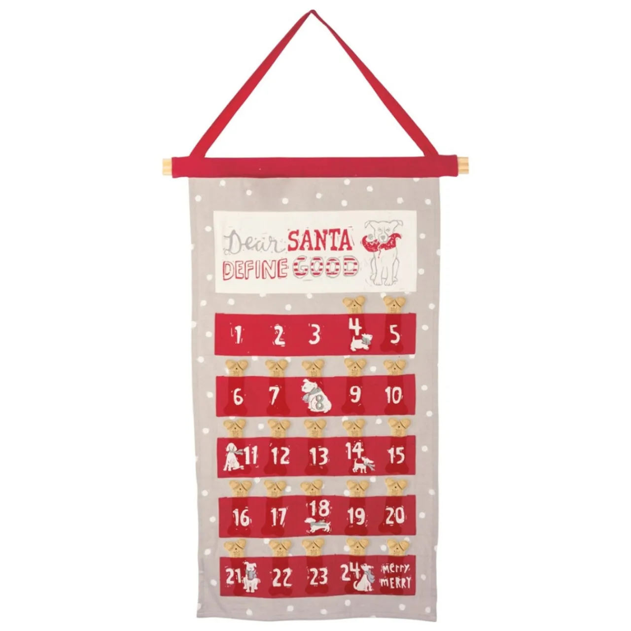 Dear Santa Define Good Puppy Christmas Countdown< Sale