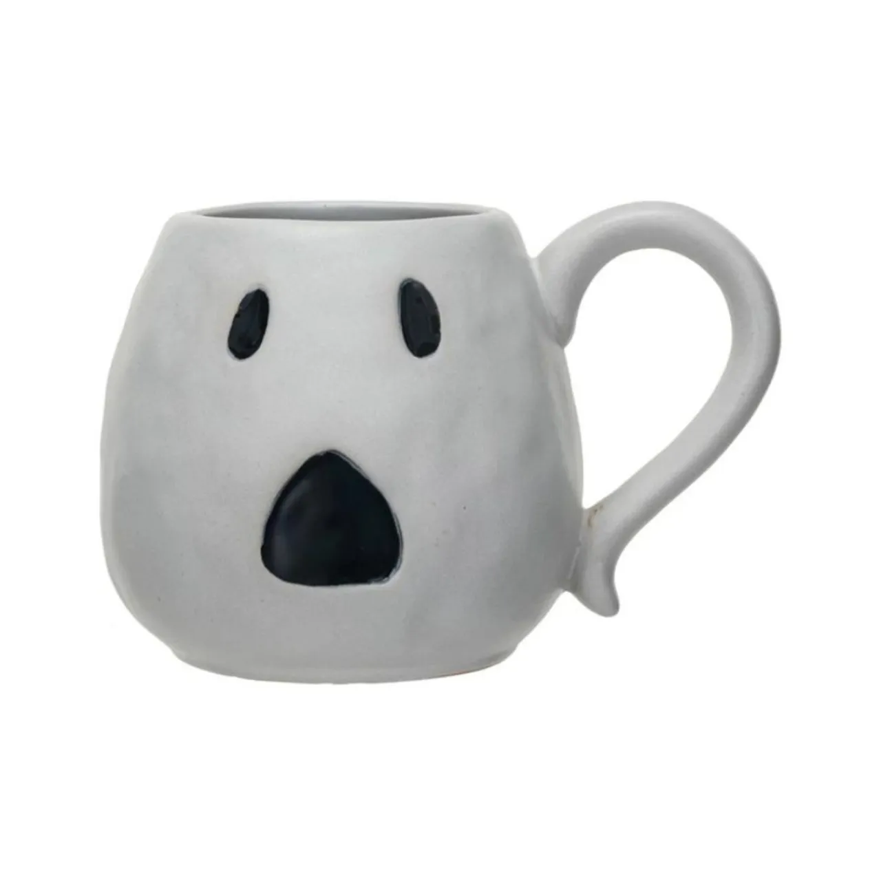 Debossed Stoneware Ghost Mug< Discount
