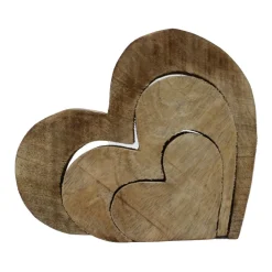 Deco Heart Wood Figurine - The Christmas Loft< Fashion