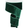 Deluxe Rich Deep Green Velvet Ribbon 10 Yards Long x 2.5 Inch Wide< New
