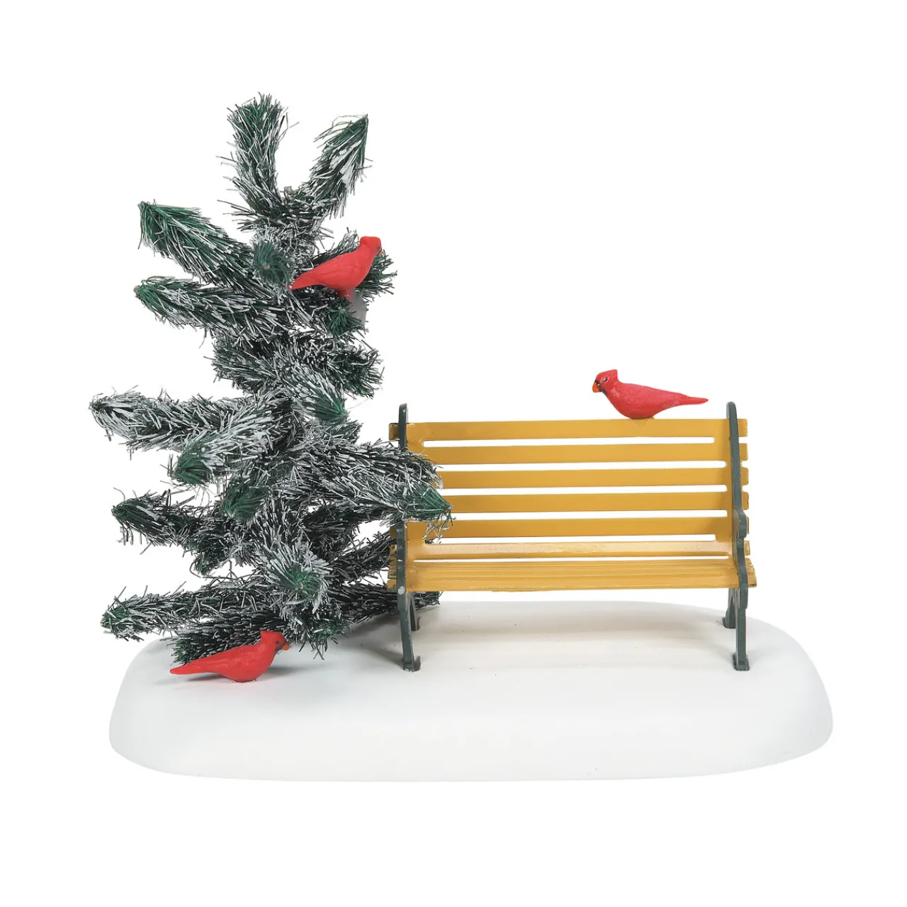 - Cardinal Christmas Bench Village Figures<Department 56 Hot