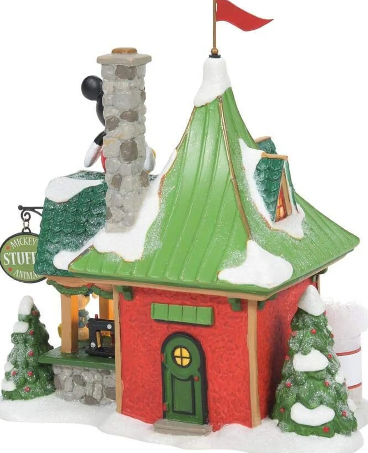 - North Pole Series Mickey's Stuffed Animals Lighted Buildings<Department 56 Clearance
