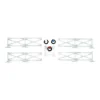 - White Crossbuck Fence Set of 5<Department 56 Best