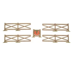 Halloween - Brown Crossbuck Fence Set of 5<Department 56 Fashion