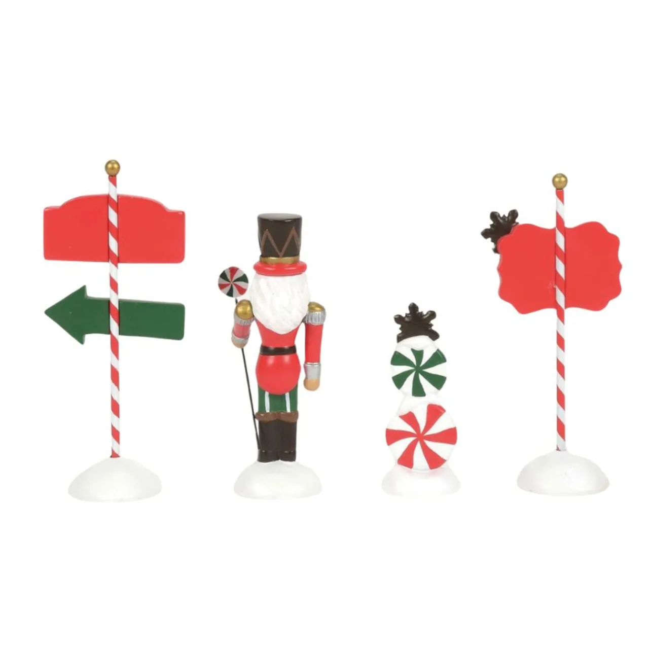 - Peppermint Panache Set of 4<Department 56 Online