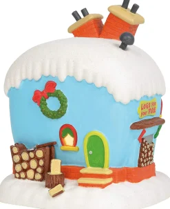 - Flue Who's Fireplace Place Lit Building, Dr. Seuss The Grinch Vil<Department 56 Discount
