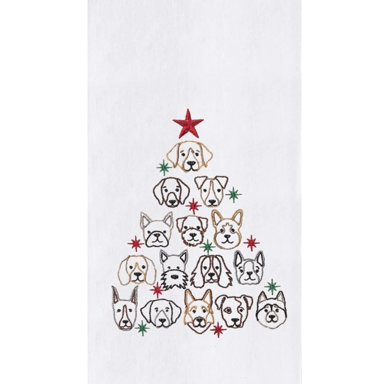 Dog Face Tree Towel | The Christmas Loft< Best