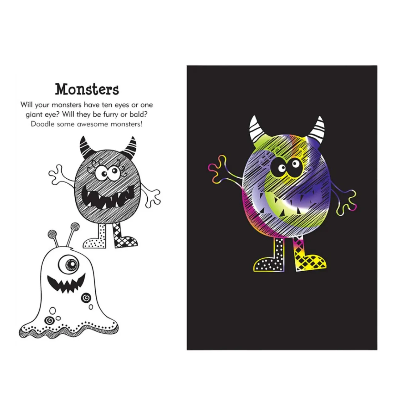 Doodle Mania Scratch and Sketch Art Activity Book< Outlet