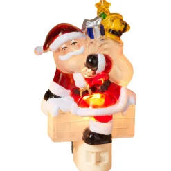 Down Through The Chimney Santa Night Light - The Christmas Loft< Discount