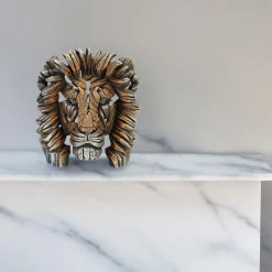 EDGES Mini Lion Bust Figurine< Discount