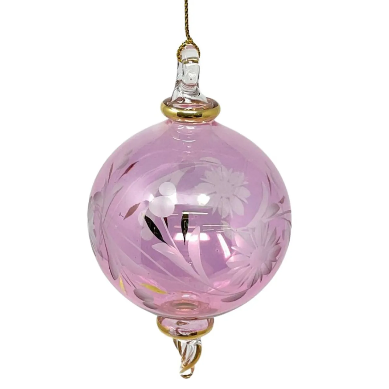 Small Pink Floral Ball Ornament<Egyptian Museum Clearance