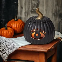 Elmslie Pumpkin Candle Holder< Clearance