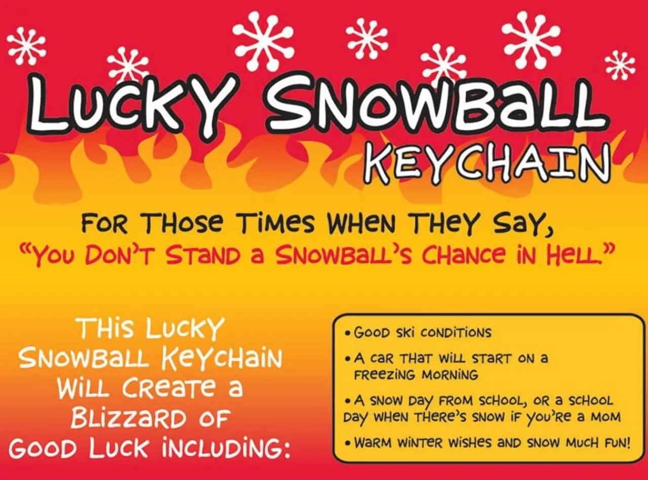 Enesco Gift - Lucky Snowball Key Chain by Lorrie Veasey - #6005148<Department 56 Sale