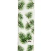 Evergreen Branch Pattern Double Wire Ribbon<Kurt Adler New