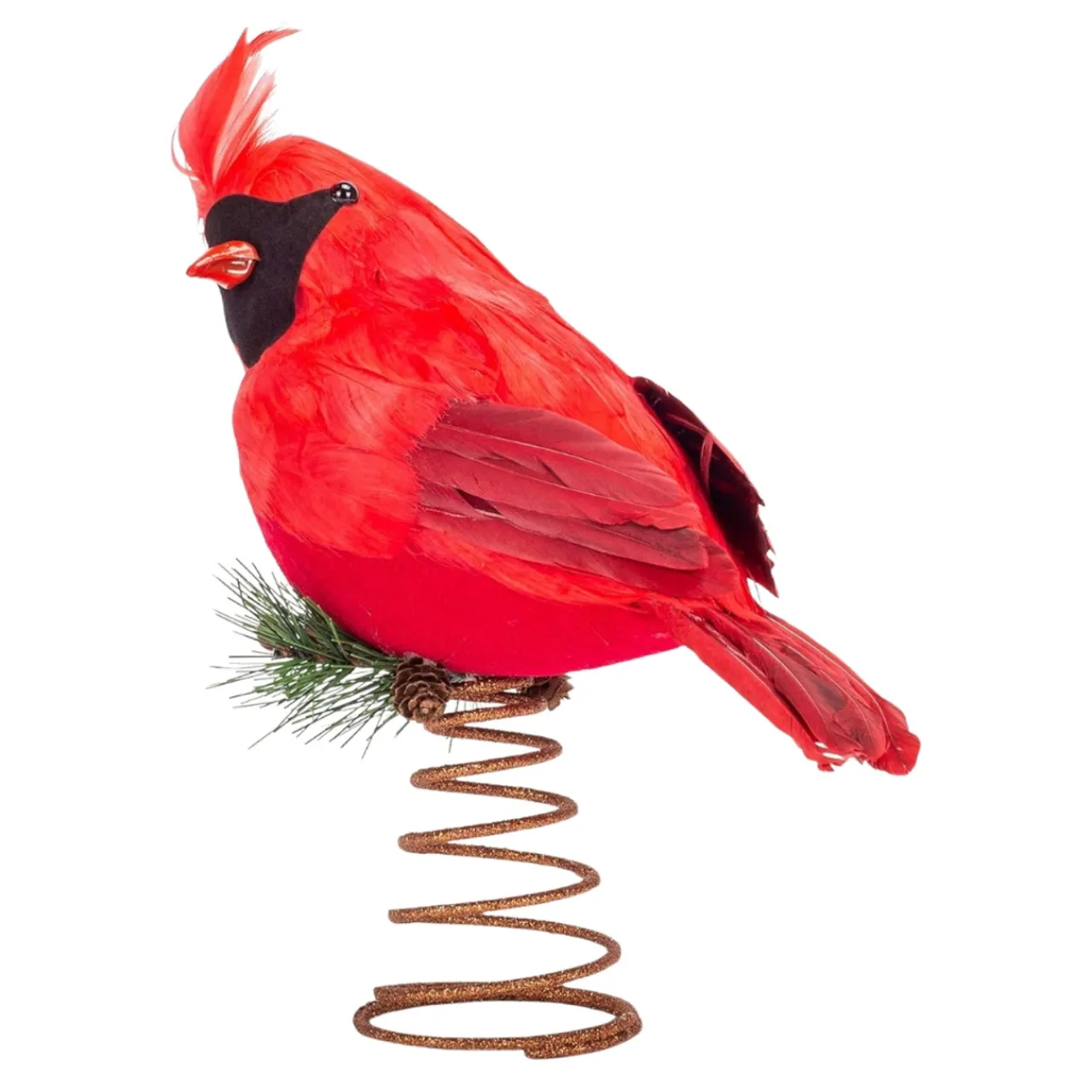 Feather Cardinal Tree Topper< Hot
