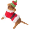 Felt Daschund In A Red Santa Suit Ornament< Online