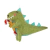 Felt Green Dinosaur with Candy Cane Ornament< Sale