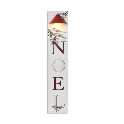 40 Festive NOEL Lighted Wooden Sign< New