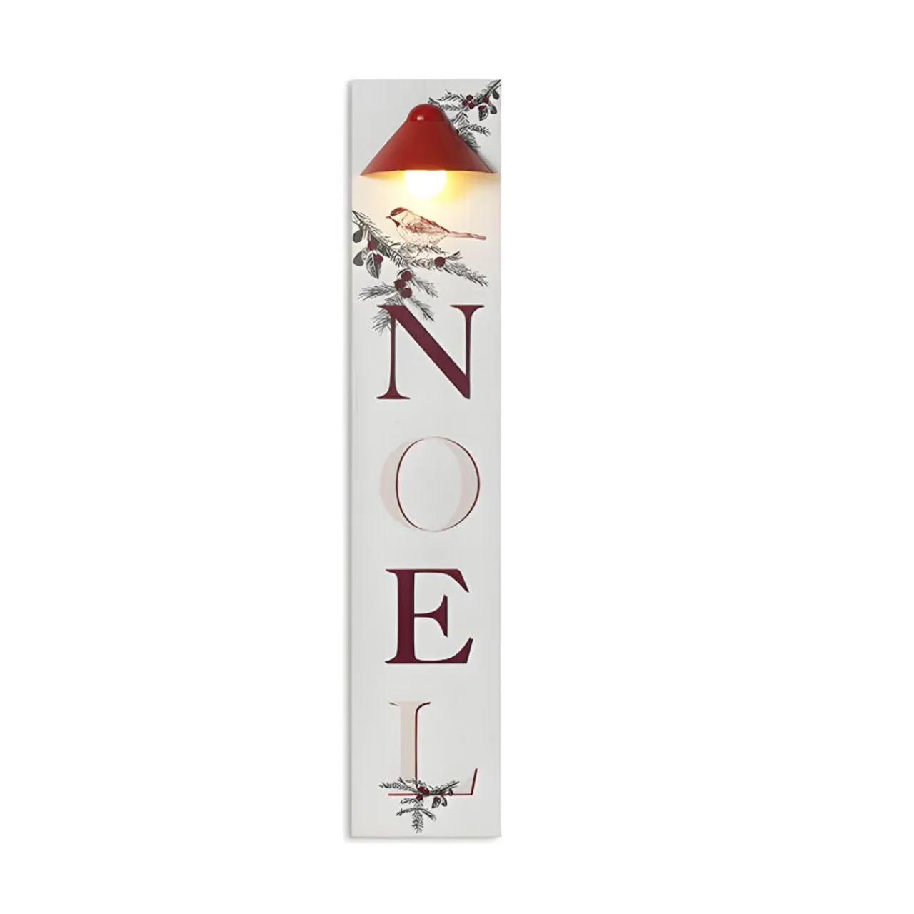 40 Festive NOEL Lighted Wooden Sign< New